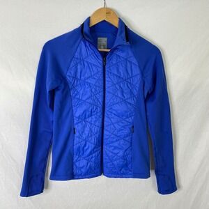 Athleta Jacket Womens Small S Blue Athleisure Full Zip